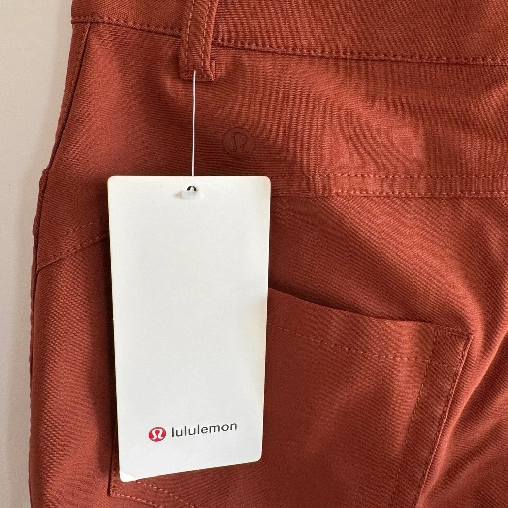Lululemon Womens City Sleek 5 Pocket Pant 7/8 Size 6 Terracotta Orange